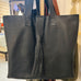 Leather Tote Bag (Navy)