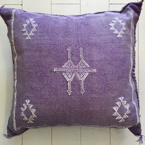 Cactus Silk Cushion (Lilac)