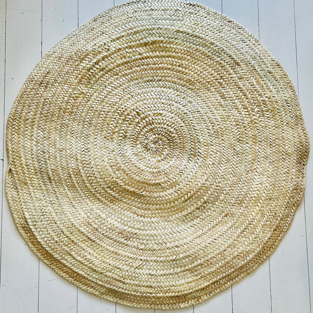 Round Doum Palm Mat