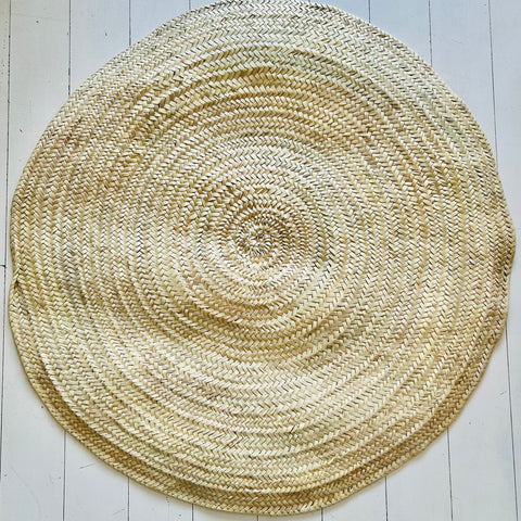 Round Doum Palm Mat