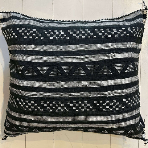 Cactus Silk Cushion (Berber Black)