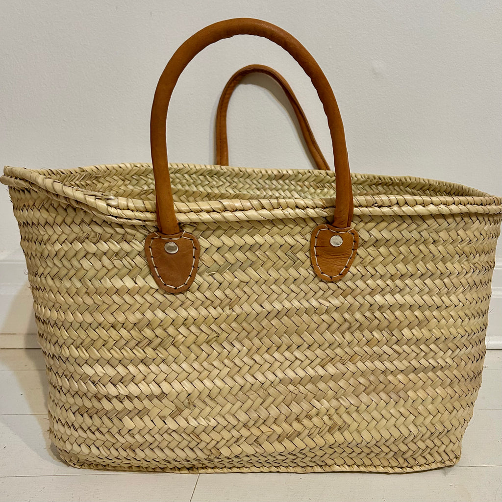 Market Basket Leather Handles - Mashi Moosh