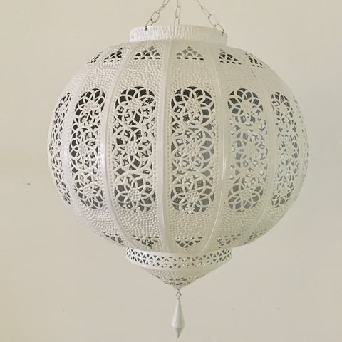Moroccan Lanterns - Hanging Lantern - Cloud White
