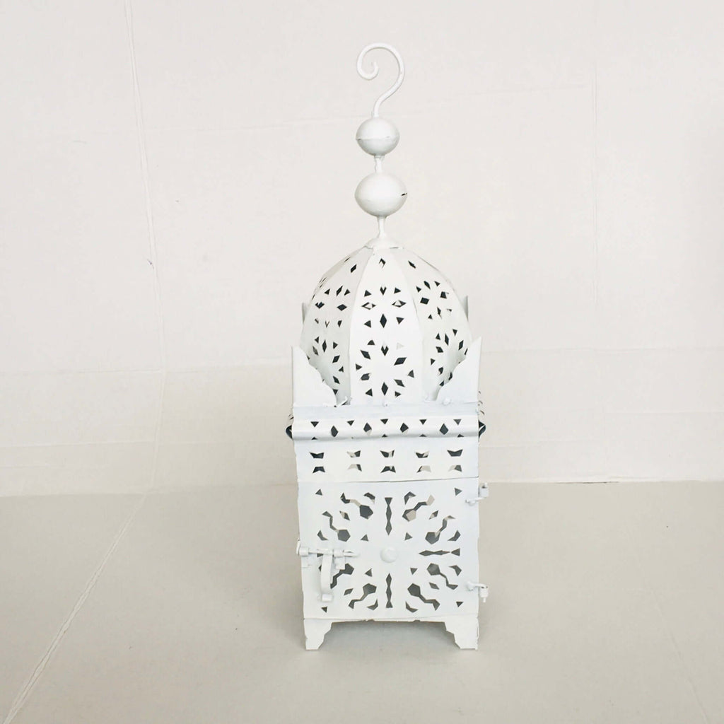 Moroccan Koutoubia Lantern - White Lantern - Mashi Moosh
