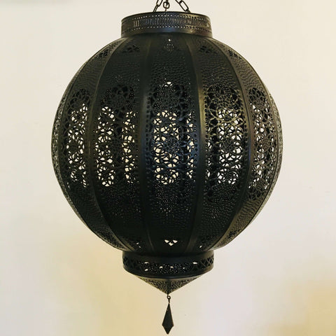 Marrakech Globe Lantern (Midnight) - Mashi Moosh