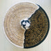 Woven Basket w/Lid (XXL) -Black/Cream - Mashi Moosh
