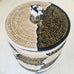 Woven Basket w/Lid (XXL) -Black/Cream - Mashi Moosh