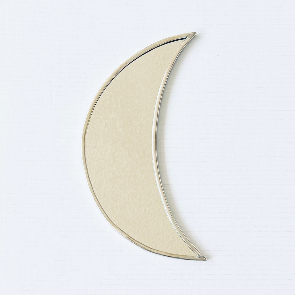 Moroccan Mirror - Crescent Moon (Nickel Silver)