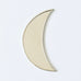 Crescent Moon Mirror - Silver - Mashi Moosh
