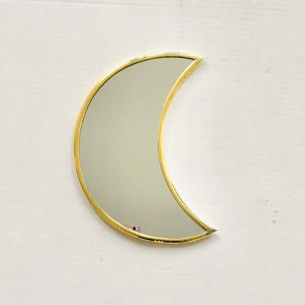 Moroccan Mirror - Crescent Moon Brass Mirror - Mashi Moosh