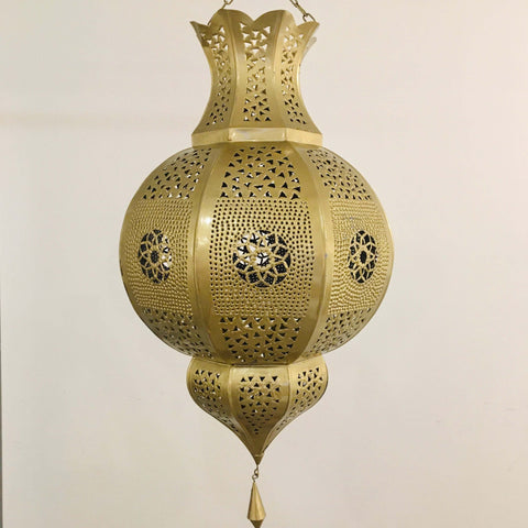 Marrakech 'Arabesque' Lantern (Gold) - Mashi Moosh
