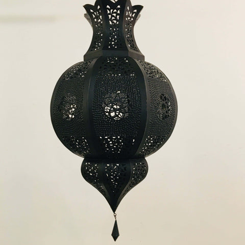 Marrakech 'Arabesque' Lantern (Midnight) - Mashi Moosh