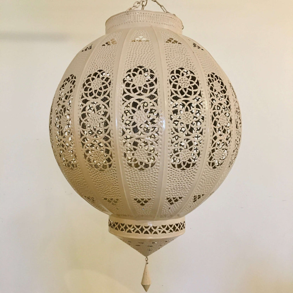 Marrakech Globe Lantern (Sand) - Mashi Moosh