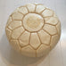 Embroidered Pouffe (Mini) - Cream Pouffe - Mashi Moosh