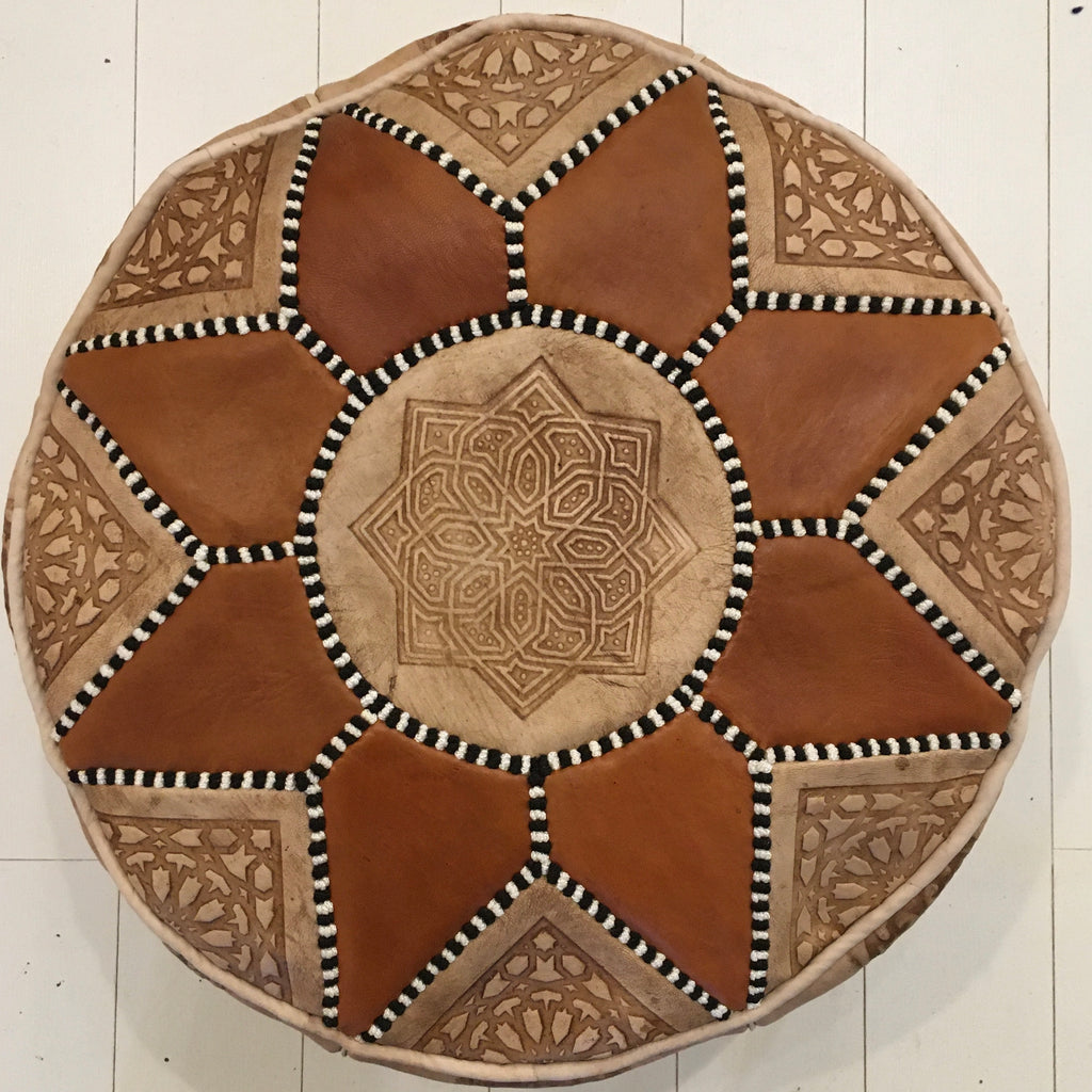 Sunburst Pouffe - Spice (Large) Pouffe - Mashi Moosh