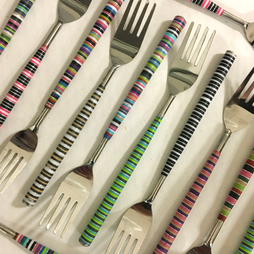 Striped Forks Utensil - Mashi Moosh