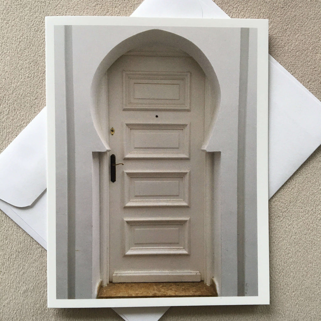 Notelet - White Door - Mashi Moosh