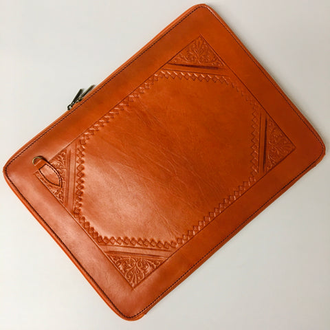 Leather Carry-Case (Pumpkin) - Mashi Moosh