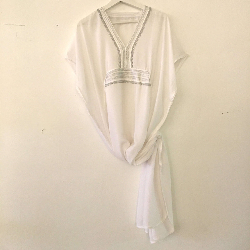 Kaftan - Fancy (Cloud w/Silver) Caftan - Mashi Moosh