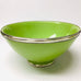 Silver Rimmed Serving Bowl - Lime Bowl - Mashi Moosh