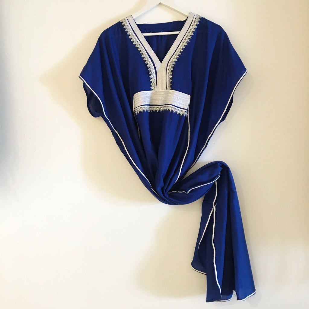 Kaftan - Fancy (Ocean w/Silver) Caftan - Mashi Moosh