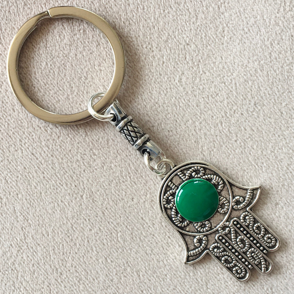 Moroccan Keychain (Hamsa Hand - 7) Keychain - Mashi Moosh