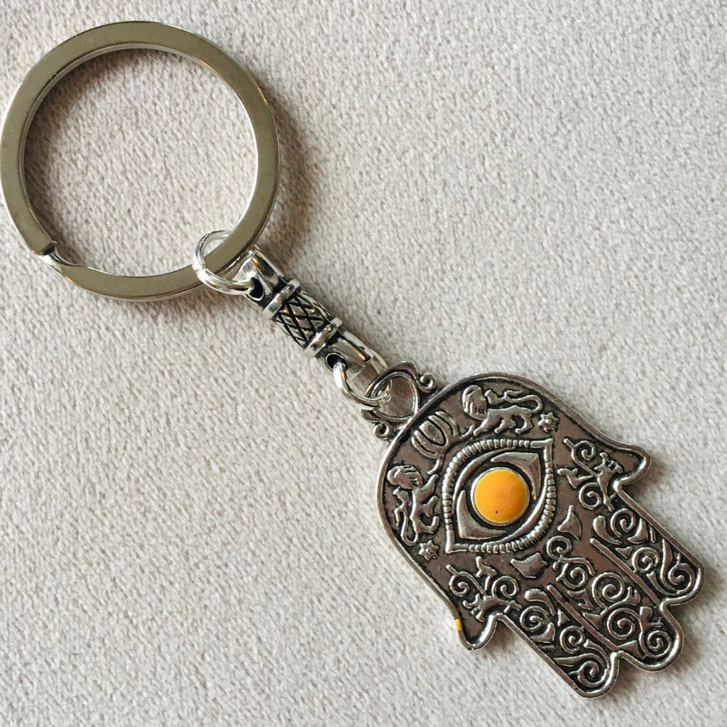 Moroccan Keychain (Hamsa Hand - 1) Keychain - Mashi Moosh