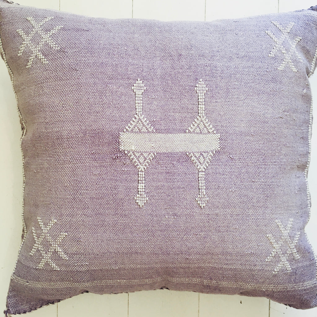 Cactus Silk Cushion (Violet) Cushion - Mashi Moosh