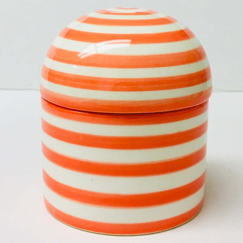 Fassi Sugar Bowl - Tangerine (Striped) Sugar Bowl - Mashi Moosh