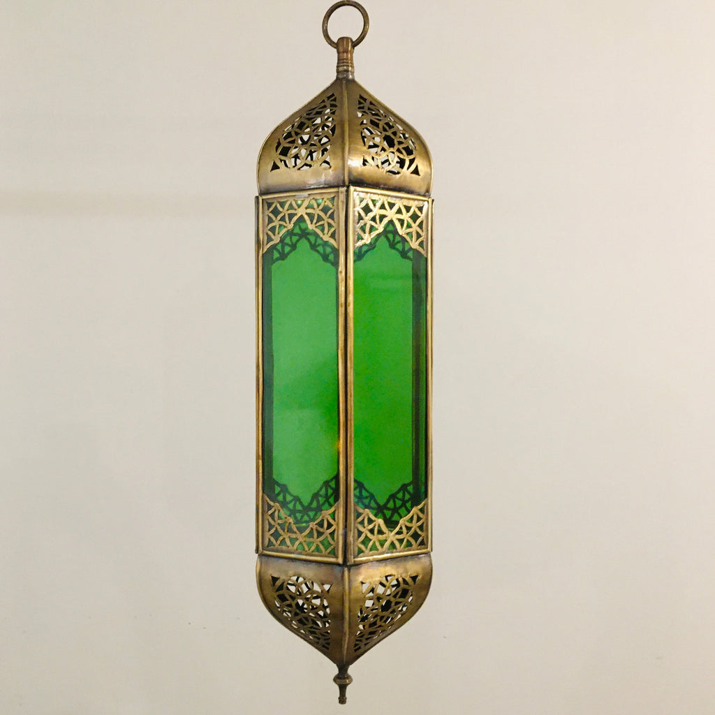 Marrakech Lantern - Hexagon (Green) - Mashi Moosh