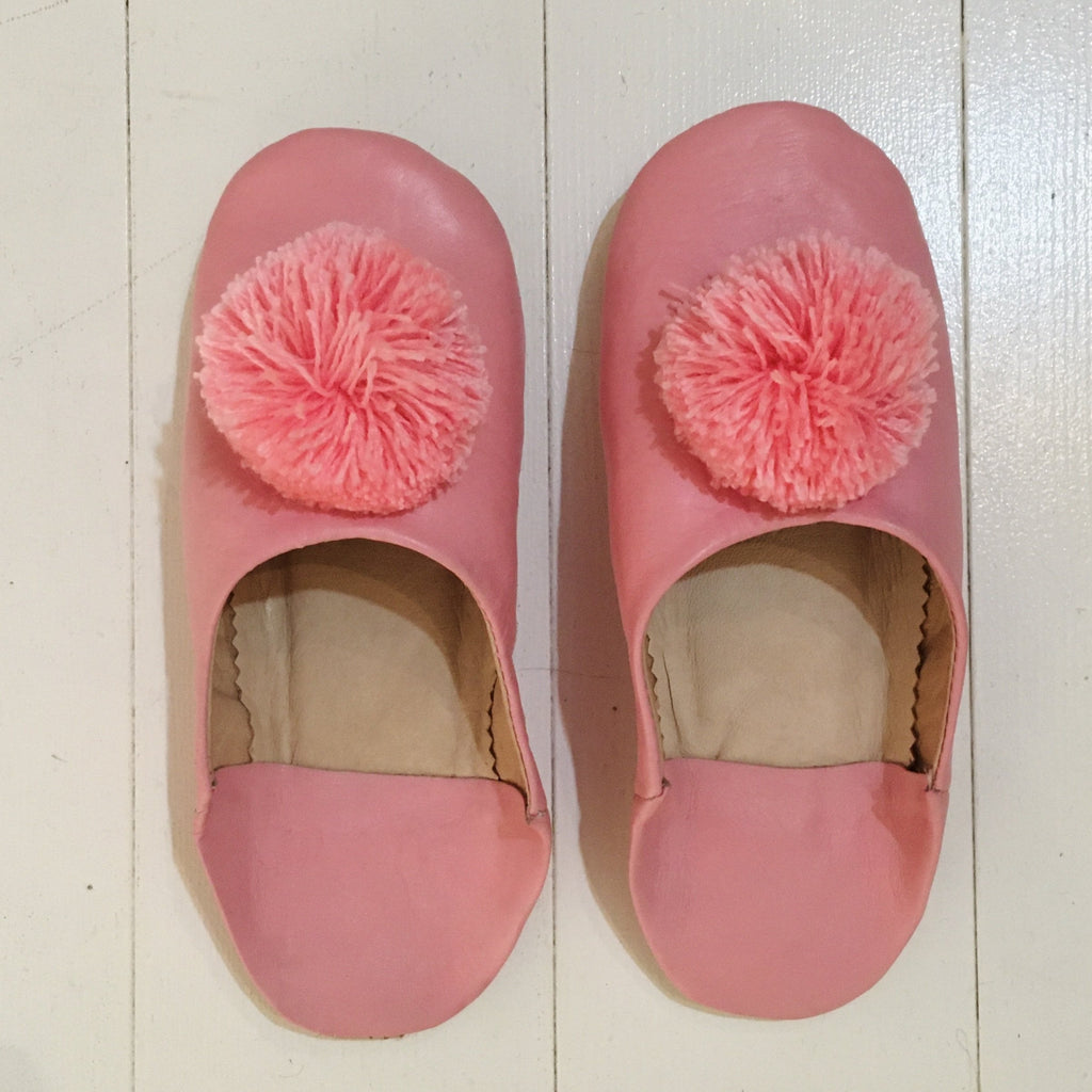 Pompom Slippers - Ballet Pink - Mashi Moosh