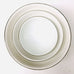 Silver Rimmed Serving Bowl - White Bowl - Mashi Moosh